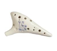 Ocarina Professionale Ocarina AC A 12 Fori Serie Dipinta A Mano Ocarina Alto C Principiante Che Suona L'Ocarina(Style 4)