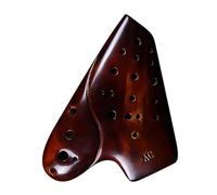 ocarina professionale Ocarina AC a tre tubi Flauto ad ampia gamma in chiave di Do contralto affumicato professionale(Color:2)
