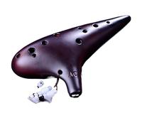 ocarina professionale Ocarina AC per principianti a 12 fori chiave C alto dipinta a mano crack affumicato modello classico AC