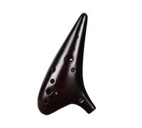 ocarina professionale Ocarina affumicata a 12 fori in argilla di porcellana messa a punto AF per produrre un tono accurato per i principianti che insegnano l'ocarina(3/4)
