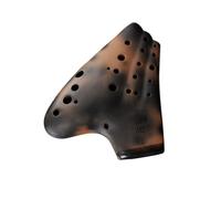 ocarina professionale Ocarina affumicata al carbone a tre tubi con tasto AC alto C per ocarina professionale