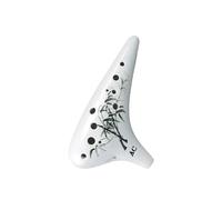 ocarina professionale Ocarina affumicata professionale in ceramica con tono C alto a 12 fori per principianti(Color:5)