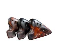 Ocarina professionale Ocarina Affumicata Vintage SG A Doppio Tubo Strumento Professionale Per Principianti