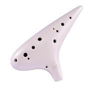 ocarina professionale Ocarina aggiornata bianca opaca a 12 fori per principianti in ceramica professionale xun contralto C chiave