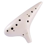 ocarina professionale Ocarina beige smerigliato a 12 fori chiave AC modello professionale smerigliato che suona uno strumento in chiave contralto a dodici fori