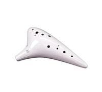 ocarina professionale Ocarina classica bianca incrinata ocarina in chiave Sol contralto a 12 fori ocarina a dodici fori per prestazioni professionali per principianti