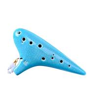 ocarina professionale Ocarina classica multicolore a 12 fori AC professionale per principianti tipo di ocarina affumicata dipinta a mano(Color:Style 2)