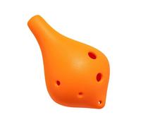Ocarina Professionale Ocarina Con 6 Fori Bocchino Lungo Contralto Chiave Do Strumento Per Principianti Pratica In AC(Orange)