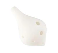 Ocarina Professionale Ocarina Con 6 Fori Bocchino Lungo Contralto Chiave Do Strumento Per Principianti Pratica In AC(White)