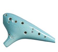 Ocarina Professionale Ocarina Con Sintonizzazione C Contralto A 12 Fori Strumento Musicale Professionale Di Livello Prestazionale Con Sintonizzazione AC Ocarina Incrinata Con Ghiaccio(Blue)