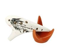 Ocarina professionale Ocarina Contralto A 12 Fori Tonalità AC Per Principianti Didattica Dipinta A Mano Affumicata(2)