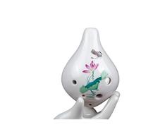 ocarina professionale Ocarina contralto a 6 fori in chiave C. Strumento professionale per principianti modello popolare a bocca corta a sei fori(Style5)
