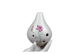 ocarina professionale Ocarina contralto a 6 fori in chiave C. Strumento professionale per principianti modello popolare a bocca corta a sei fori(Style 3)