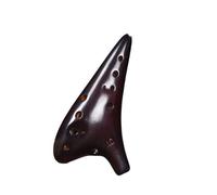 ocarina professionale Ocarina da performance a 12 fori affumicata e bruciata ocarina didattica per principianti a 12 fori con materiale didattico(3/4)