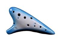 ocarina professionale Ocarina di colore sfumato 12 fori alto AC ocarina in ceramica fatta a mano per principianti ocarina in porcellana avanzata(Color:3/4)