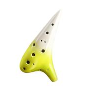 ocarina professionale Ocarina Dodici Fori Chiave Di Do Contralto Cannuccia Affumicata Master Ocarina Sfumatura Verde E Bianca