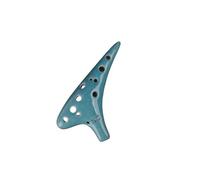ocarina professionale Ocarina Dodici Fori Tripla SC Chiave Per Principianti Strumento Da Gioco Professionale Verde Incrinato Bianco Incrinato (Color : 3/4)