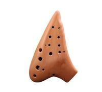 Ocarina professionale Ocarina Doppia AC Accordata Con Più Tubi Contralto Do In Ceramica Rossa Fatta A Mano