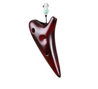 ocarina professionale Ocarina giallo ambrato affumicato a dodici fori chiave C contralto tono AC produzione ceramica accurata