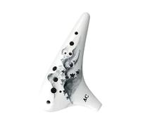ocarina professionale Ocarina in ceramica 12 fori chiave alto C flauto musicale Ocarina affumicata professionale Xun per principianti(Color:6)