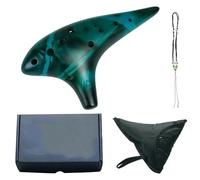 Ocarina professionale Ocarina In Ceramica A 12 Toni In Do Dotata Di Tracolla Con Libro Canzoni E Custodia Per Il Trasporto(4)