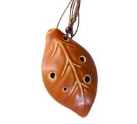 Ocarina professionale Ocarina In Ceramica A 6 Fori Mini Strumento Musicale Professionale Per Amanti Della Musica(Brown)