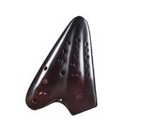 ocarina professionale Ocarina in ceramica a tre tubi 12 fori Alto C Key AC affumicato Deluxe Ocarina Strumento musicale professionale