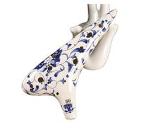 ocarina professionale Ocarina in chiave DO ocarina blu e bianca set di sette pezzi contralto a 12 fori ocarina in chiave DO chiave AF(S-G)