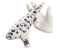 ocarina professionale Ocarina in chiave DO ocarina blu e bianca set di sette pezzi contralto a 12 fori ocarina in chiave DO chiave AF(SC)
