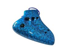 ocarina professionale Ocarina In Plastica A Tre Tubi Per Principianti Giocatori Professionisti Amanti Strumenti Musicali Alto C Colore Blu Verde Rosso (Color : Blue)