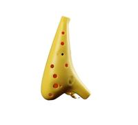 Ocarina professionale Ocarina In Plastica Con Chiave Do Contralto A 12 Fori In Resina Per Uso Didattico(Popular yellow)
