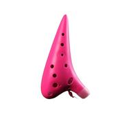 Ocarina professionale Ocarina In Plastica Con Chiave Do Contralto A 12 Fori In Resina Per Uso Didattico(Professional pink)