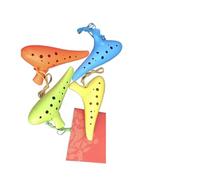 Ocarina professionale Ocarina In Plastica Modello Didattico A 12 Fori Per Principianti(Yellow)