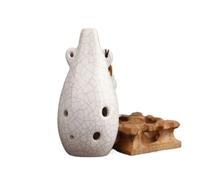 ocarina professionale Ocarina professionale a 6 fori in chiave FA contralto strumento musicale classico in ceramica fatta a mano(Color:2)