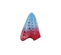 ocarina professionale Ocarina professionale tripla contralto C chiave AC Vintage Ocarina fumosa in porcellana Premium Strumento tradizionale(Color:8)
