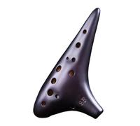 ocarina professionale Ocarina riso saldata a 12 fori soprano chiave FA ocarina per principianti Ocarina con qualità del suono a 12 fori(Color:2)