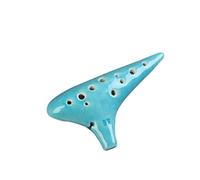 ocarina professionale Ocarina riso saldata a 12 fori soprano chiave FA ocarina per principianti Ocarina con qualità del suono a 12 fori(Color:3/4)