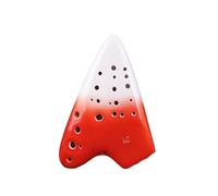 ocarina professionale Ocarina rossa a tre tubi contralto C chiave AC chiave performance modello 3 fumigazione a tubo per principianti