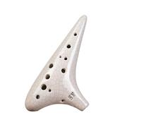 Ocarina Professionale Ocarina SF A 12 Fori Accordata Fatta A Memoria Per Principianti Che Insegnano Strumenti Musicali Nazionali(White)