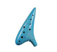 Ocarina Professionale Ocarina Smaltata a Colori a 12 Fori Chiave C Contralto Prestazioni didattiche sulla Produzione di Ceramica AC(3/4)