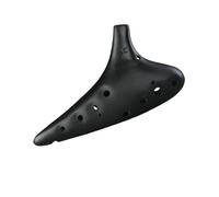 ocarina professionale Ocarina smerigliata Ocarina Alto a 12 fori chiave C ceramica nera AC Alto + set completo