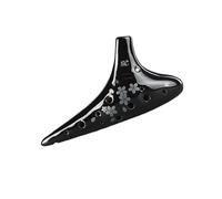 ocarina professionale Ocarina Soprano SC Ocarina a 12 fori in ceramica nera + set completo(2)