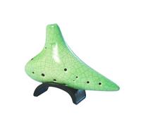 ocarina professionale Ocarina verde a 11 fori incrinata nel ghiaccio chiave AC chiave C contralto ceramica professionale per principianti