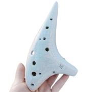 Ocarina Professionale Piccola Mano In Ceramica Per Contenere Ocarina Ocarina Tripla Ocarina Classica A Fumigazione In Do Alto Con 12 Fori(Style 2)
