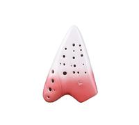 ocarina professionale Principiante con fumigazione a 3 tubi per ocarina rosa scuro a tre tubi chiave Do contralto chiave AC