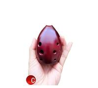 ocarina professionale Professionale di fascia alta a 10 fori in ceramica nera a doppia camera che suona Tao Xun F chiave G chiave ocarina antico strumento a fiato(Color:8)