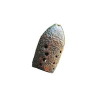ocarina professionale Professionale di fascia alta a 10 fori in ceramica nera a doppia camera che suona Tao Xun F chiave G chiave ocarina antico strumento a fiato(Color:3/4)