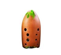 ocarina professionale Professionale di fascia alta a 10 fori in ceramica nera a doppia camera che suona Tao Xun F chiave G chiave ocarina antico strumento a fiato(Color:7)