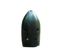 ocarina professionale Professionale di fascia alta a 10 fori in ceramica nera a doppia camera che suona Tao Xun F chiave G chiave ocarina antico strumento a fiato(Color:3)