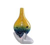 Ocarina Professionale Serie Dipinta A Mano Ocarina A 12 Fori Chiave C Centrale Chiave AC A 12 Fori Ocarina Insegnamento Per Principianti Ocarina(Style 2)